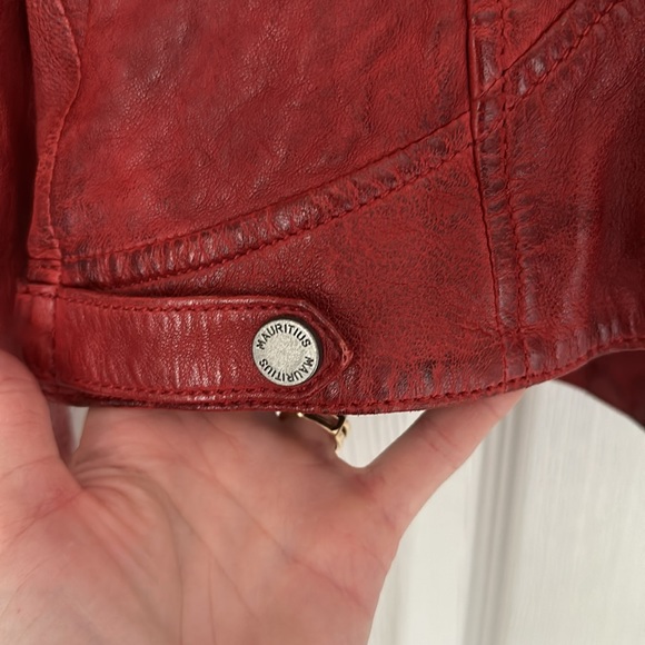 Mauritius leather lambskin jacket sz 6 - Picture 5 of 8